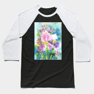 Joyful Watercolor Painting Baseball T-Shirt